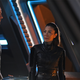 Georgiou notices that something is not quite right with Leland. It’s probably the not-borg-nanites coursing through his veins.